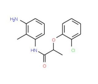 N-(3-Amino-2-methylphenyl)-2-(2-chlorophenoxy)-propanamide - chemical structure image