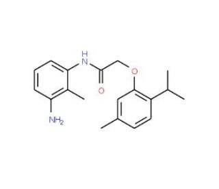 N-(3-Amino-2-methylphenyl)-2-(2-isopropyl-5-methylphenoxy)acetamide - chemical structure image