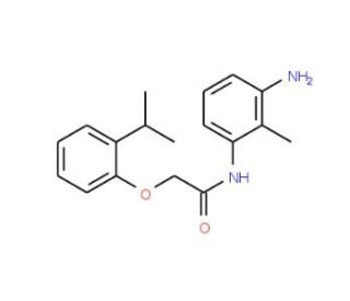 N-(3-Amino-2-methylphenyl)-2-(2-isopropylphenoxy)-acetamide - chemical structure image