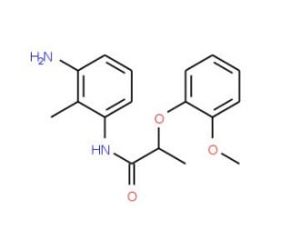 N-(3-Amino-2-methylphenyl)-2-(2-methoxyphenoxy)-propanamide - chemical structure image