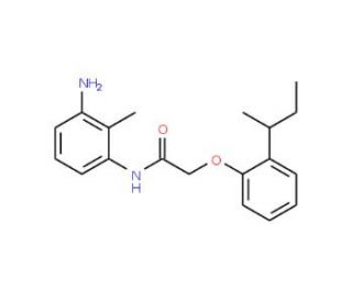N-(3-Amino-2-methylphenyl)-2-[2-(sec-butyl)-phenoxy]acetamide - chemical structure image