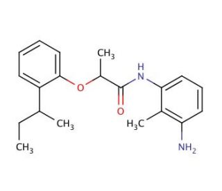N-(3-Amino-2-methylphenyl)-2-[2-(sec-butyl)-phenoxy]propanamide - chemical structure image