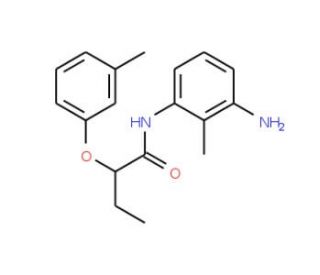 N-(3-Amino-2-methylphenyl)-2-(3-methylphenoxy)-butanamide - chemical structure image