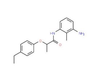 N-(3-Amino-2-methylphenyl)-2-(4-ethylphenoxy)-propanamide - chemical structure image