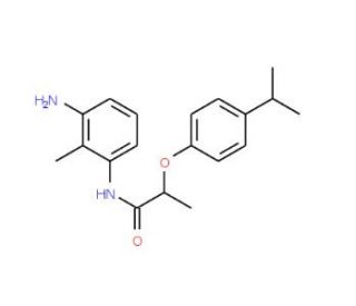 N-(3-Amino-2-methylphenyl)-2-(4-isopropylphenoxy)-propanamide - chemical structure image
