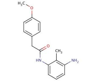 N-(3-Amino-2-methylphenyl)-2-(4-methoxyphenyl)-acetamide - chemical structure image