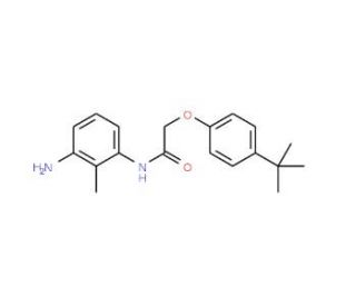 N-(3-Amino-2-methylphenyl)-2-[4-(tert-butyl)-phenoxy]acetamide - chemical structure image