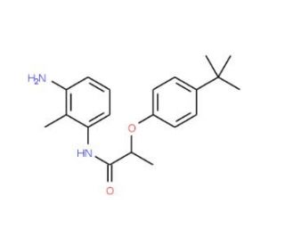 N-(3-Amino-2-methylphenyl)-2-[4-(tert-butyl)-phenoxy]propanamide - chemical structure image