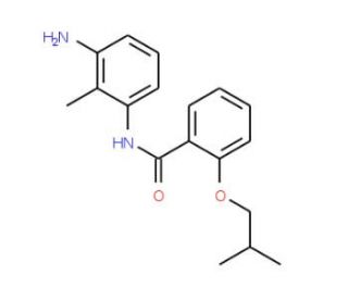 N-(3-Amino-2-methylphenyl)-2-isobutoxybenzamide - chemical structure image