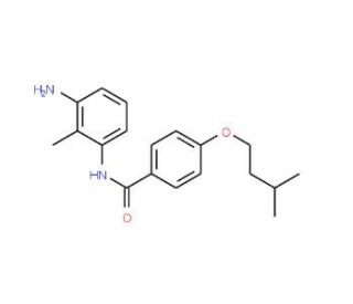 N-(3-Amino-2-methylphenyl)-4-(isopentyloxy)-benzamide - chemical structure image