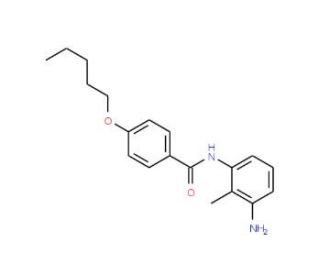 N-(3-Amino-2-methylphenyl)-4-(pentyloxy)benzamide - chemical structure image