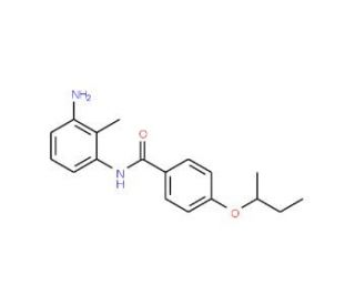 N-(3-Amino-2-methylphenyl)-4-(sec-butoxy)benzamide - chemical structure image
