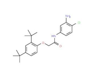 N-(3-Amino-4-chlorophenyl)-2-[2,4-di(tert-butyl)-phenoxy]acetamide - chemical structure image