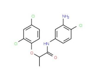 N-(3-Amino-4-chlorophenyl)-2-(2,4-dichlorophenoxy)propanamide - chemical structure image