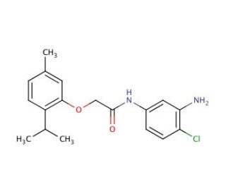 N-(3-Amino-4-chlorophenyl)-2-(2-isopropyl-5-methylphenoxy)acetamide - chemical structure image