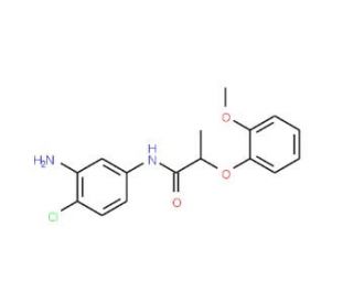 N-(3-Amino-4-chlorophenyl)-2-(2-methoxyphenoxy)-propanamide - chemical structure image
