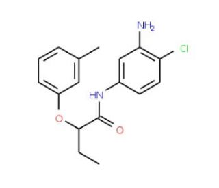 N-(3-Amino-4-chlorophenyl)-2-(3-methylphenoxy)-butanamide - chemical structure image