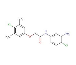 N-(3-Amino-4-chlorophenyl)-2-(4-chloro-3,5-dimethylphenoxy)acetamide - chemical structure image