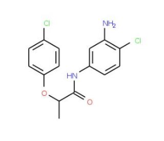 N-(3-Amino-4-chlorophenyl)-2-(4-chlorophenoxy)-propanamide - chemical structure image