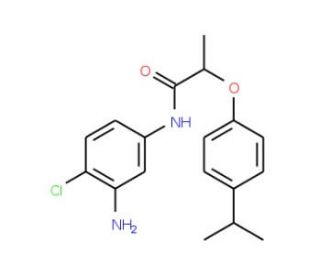 N-(3-Amino-4-chlorophenyl)-2-(4-isopropylphenoxy)-propanamide - chemical structure image