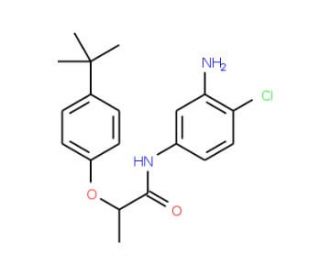 N-(3-Amino-4-chlorophenyl)-2-[4-(tert-butyl)-phenoxy]propanamide - chemical structure image