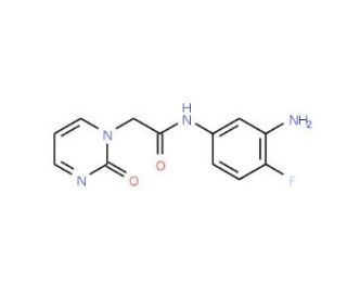 N-(3-amino-4-fluorophenyl)-2-(2-oxopyrimidin-1(2H)-yl)acetamide - chemical structure image