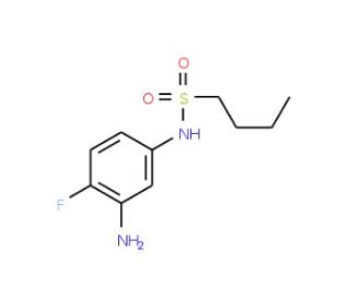 N-(3-amino-4-fluorophenyl)butane-1-sulfonamide - chemical structure image