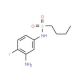 N-(3-amino-4-fluorophenyl)butane-1-sulfonamide - chemical structure image
