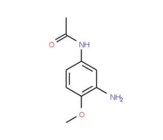 N-(3-amino-4-methoxyphenyl)acetamide (CAS 6375-47-9) - chemical structure image