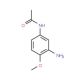 N-(3-amino-4-methoxyphenyl)acetamide (CAS 6375-47-9) - chemical structure image