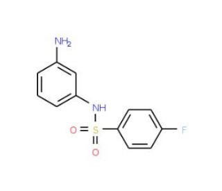 N-(3-Amino-phenyl)-4-fluoro-benzenesulfonamide (CAS 436089-66-6) - chemical structure image