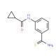 N-[3-(aminocarbonothioyl)phenyl]cyclopropanecarboxamide - chemical structure image