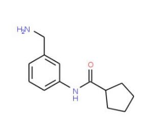 N-[3-(aminomethyl)phenyl]cyclopentanecarboxamide - chemical structure image