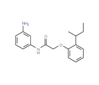 N-(3-Aminophenyl)-2-[2-(sec-butyl)phenoxy]-acetamide - chemical structure image