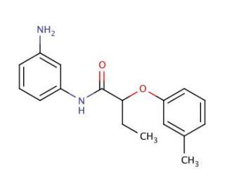 N-(3-Aminophenyl)-2-(3-methylphenoxy)butanamide - chemical structure image