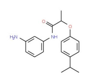 N-(3-Aminophenyl)-2-(4-isopropylphenoxy)-propanamide - chemical structure image