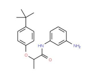 N-(3-Aminophenyl)-2-[4-(tert-butyl)phenoxy]-propanamide - chemical structure image