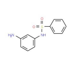 N-(3-aminophenyl)benzenesulfonamide (CAS 104997-09-3) - chemical structure image