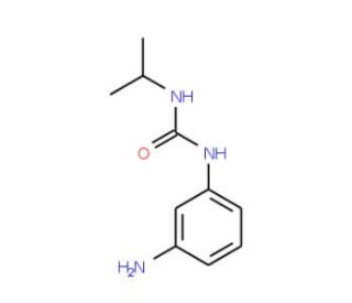 N-(3-aminophenyl)-N&prime;-isopropylurea - chemical structure image