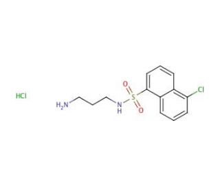 N-(3-Aminopropyl)-5-chloro-1-naphthalenesulfonamide Hydrochloride (CAS 78957-86-5) - chemical structure image