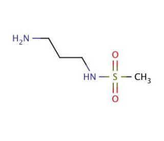 N-(3-aminopropyl)methanesulfonamide (CAS 88334-76-3) - chemical structure image