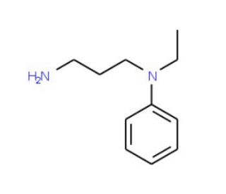 N-(3-aminopropyl)-N-ethyl-N-phenylamine (CAS 53606-48-7) - chemical structure image
