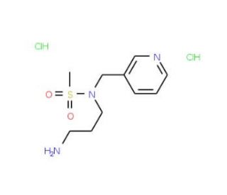 N-(3-aminopropyl)-N-(pyridin-3-ylmethyl)methanesulfonamide dihydrochloride - chemical structure image