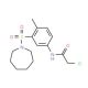 N-[3-(Azepane-1-sulfonyl)-4-methyl-phenyl]-2-chloro-acetamide - chemical structure image