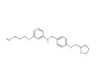 N-(3-Butoxyphenyl)-N-[4-(tetrahydro-2-furanylmethoxy)benzyl]amine - chemical structure image
