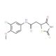N-(3-Chloro-4-methoxyphenyl)-2-(2-mercapto-4-oxo-4,5-dihydro-1,3-thiazol-5-yl)acetamide - chemical structure image