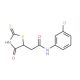 N-(3-Chlorophenyl)-2-(2-mercapto-4-oxo-4,5-dihydro-1,3-thiazol-5-yl)acetamide - chemical structure image