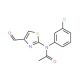 N-(3-chlorophenyl)-N-(4-formyl-1,3-thiazol-2-yl)acetamide - chemical structure image