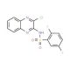 N-(3-chloroquinoxalin-2-yl)-2,5-difluorobenzenesulfonamide (CAS 735322-75-5) - chemical structure image