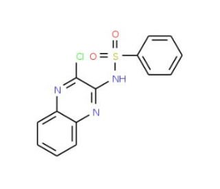 N-(3-chloroquinoxalin-2-yl)benzenesulfonamide - chemical structure image